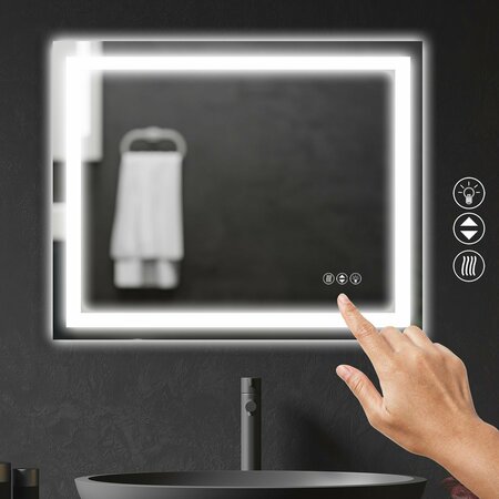 PROMINENCE HOME 40 inch x 32 inch Luxury LED Bathroom/Wall Mirror 59006-40